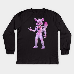 Funtime Foxy 3d FNAF Kids Long Sleeve T-Shirt